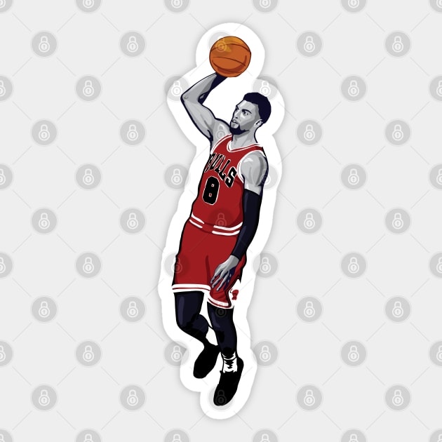 Zach Lavine Vector Dunk Sticker by qiangdade